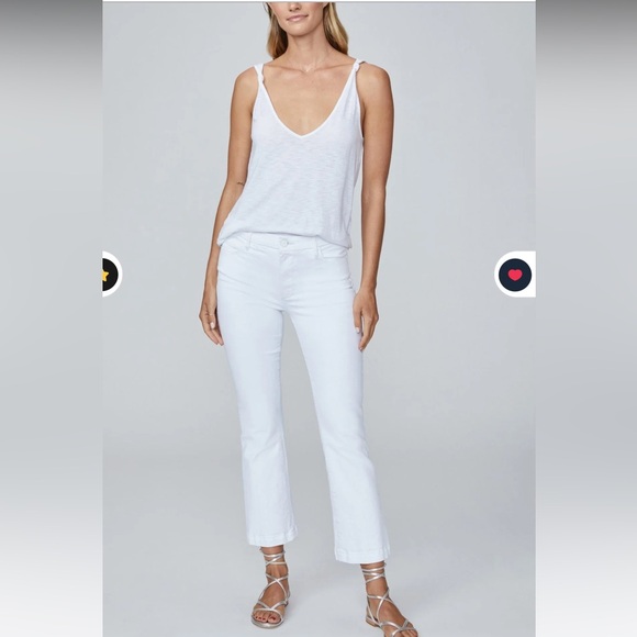 PAIGE Colette Crop Flare Jeans - Picture 1 of 10